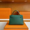 H Factory Bags Mini Kelly Epsom Leather deep green Gold Hardware 19cm Full Handmade
