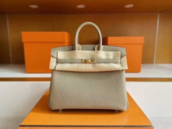 mmexport1746587846877-1024x768-1 H Factory Bags Birkin Togo Leather turtledove grey Gold Hardware 25cm Full Handmade