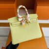 mmexport1746587883505-1024x768-1 H Factory Bags Birkin Togo Leather light yellow Silver Hardware 25cm Full Handmade