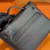 H Factory Bags Mini Kelly 2424 Evercolor Leather Black Silver Hardware 21cm Full Handmade