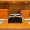 mmexport1746588007274-1024x784-1 H Factory Bags Mini Kelly Ostrich Leather Black Gold Hardware 19cm Full Handmade