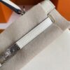 H Factory Bags Kelly Togo Leather Cream White Silver Hardware 25cm Full Handmade