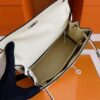 H Factory Bags Kelly Togo Leather Cream White Silver Hardware 25cm Full Handmade