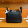 H Factory Bags Mini Lindy Togo Leather Black Silver Hardware 19cm Full Handmade