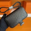 mmexport1746588358516-1024x774-1 H Factory Bags Constance Ostrich Leather Black Black Buckle 18cm Full Handmade