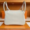 H Factory Bags Lindy Swift Leather M4 off white & Grey Silver Hardware 26cm Full Handmade Phw