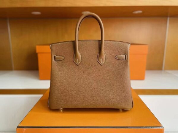mmexport1748271262894-1024x768-1 H Factory Bags Birkin Togo Leather Golden Brown Gold Hardware 25cm Full Handmade