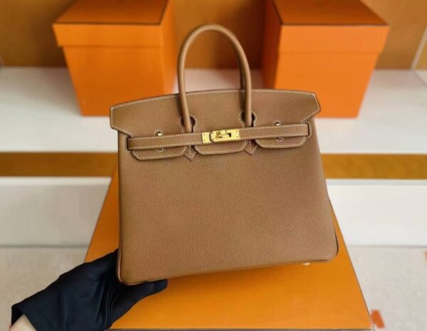 mmexport1748271264822-1024x793-1 H Factory Bags Birkin Togo Leather Golden Brown Gold Hardware 25cm Full Handmade