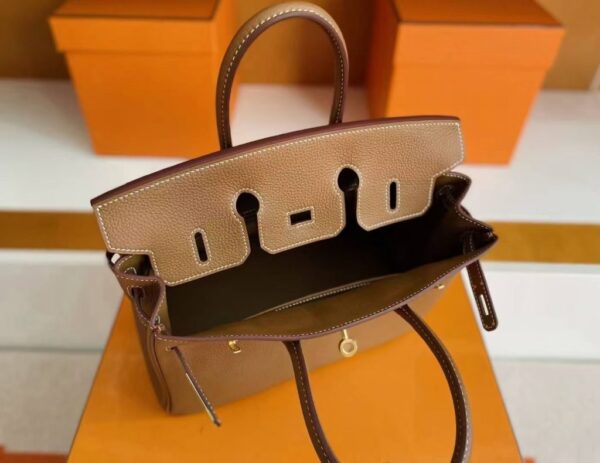 mmexport1748271271206-1024x790-1 H Factory Bags Birkin Togo Leather Golden Brown Gold Hardware 25cm Full Handmade
