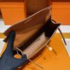 H Factory Bags Mini Kelly Pochette Swift Leather Golden Brown Gold Hardware 22cm Full Handmade