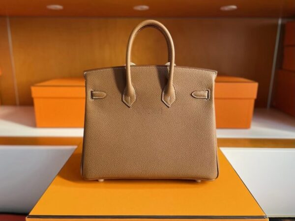 mmexport1749176159342-1024x768-1 H Factory Bags Birkin Togo Leather Golden Brown Gold Hardware 25cm Full Handmade