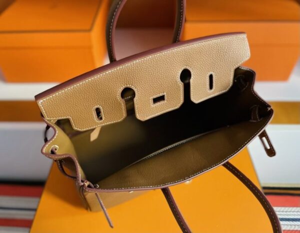 mmexport1749176169479-1024x793-1 H Factory Bags Birkin Togo Leather Golden Brown Gold Hardware 25cm Full Handmade