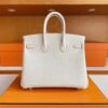 mmexport1749176236023-1024x777-1 H Factory Bags Birkin Togo Leather 8L Ice White Silver Hardware 25cm Full Handmade