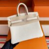 mmexport1749176237956-1024x768-1 H Factory Bags Birkin Togo Leather 8L Ice White Silver Hardware 25cm Full Handmade