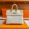 mmexport1749176289956-1024x777-1 H Factory Bags Birkin Togo Leather Pearl White Silver Hardware 25cm Full Handmade