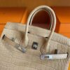 mmexport1749176462315-1024x768-1 H Factory Bags Birkin Matte Alligator Crocodile OM Tea Khaki Silver Hardware 25cm Full Handmade