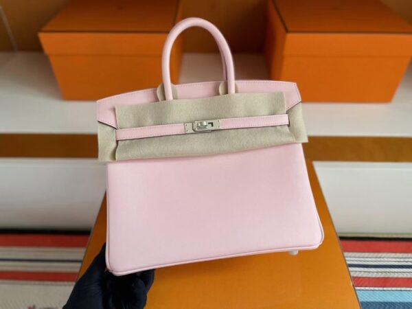 mmexport1749176498161-1024x768-1 H Factory Bags Birkin Swift Leather 3Q watercolor pink Silver Hardware 25cm Full Handmade