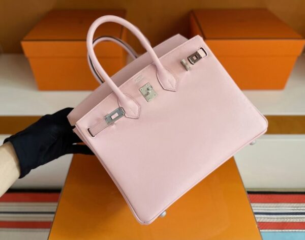 mmexport1749176507470-1024x805-1 H Factory Bags Birkin Swift Leather 3Q watercolor pink Silver Hardware 25cm Full Handmade
