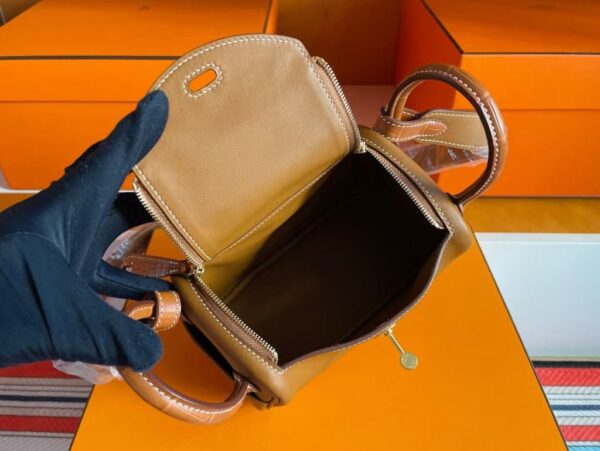 mmexport1749176990923-1024x769-1 H Factory Bags Mini Lindy Touch Swift & Crocodile Golden Brown Gold Hardware 19cm Full Handmade