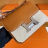 mmexport1749177081793-1024x768-1 H Factory Bags Constance Epsom Leather ck37 Golden Brown Silver Hardware 18cm Full Handmade