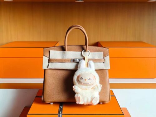 mmexport1750834807696-1024x768-1 H Factory Bags Birkin Togo Leather Golden Brown Silver Hardware 25cm Full Handmade