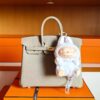 H Factory Bags Birkin Togo Leather Cream White Gold Hardware 25cm Full Handmade