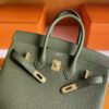 H Factory Bags Birkin Togo Leather Forest Green Gold Hardware 25cm Full Handmade