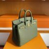 H Factory Bags Birkin Togo Leather Forest Green Gold Hardware 25cm Full Handmade