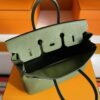 H Factory Bags Birkin Togo Leather Forest Green Gold Hardware 25cm Full Handmade
