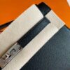 H Factory Bags Mini Kelly Pochette Epsom Leather Black Silver Hardware 22cm Full Handmade