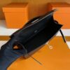 H Factory Bags Mini Kelly Pochette Epsom Leather Black Silver Hardware 22cm Full Handmade