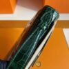 H Factory Bags Mini Kelly Pochette Shiny Alligator Crocodile Deep Green Gold Hardware 22cm Full Handmade