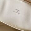 H Factory Bags Mini Bolide Chever Leather Cream White Silver Hardware 18cm Full Handmade