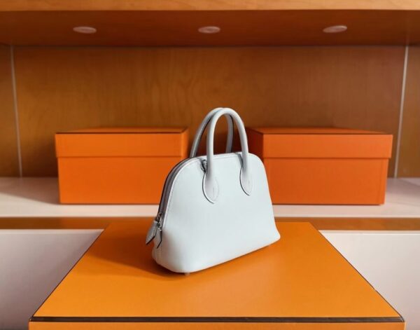 mmexport1750843551642-1024x803-1 H Factory Bags Mini Bolide Swift Leather Light Blue Silver Hardware 18cm Full Handmade