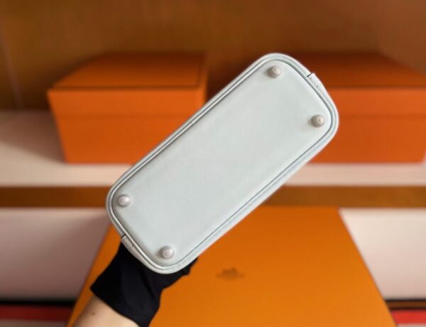 mmexport1750843561047-1024x785-1 H Factory Bags Mini Bolide Swift Leather Light Blue Silver Hardware 18cm Full Handmade