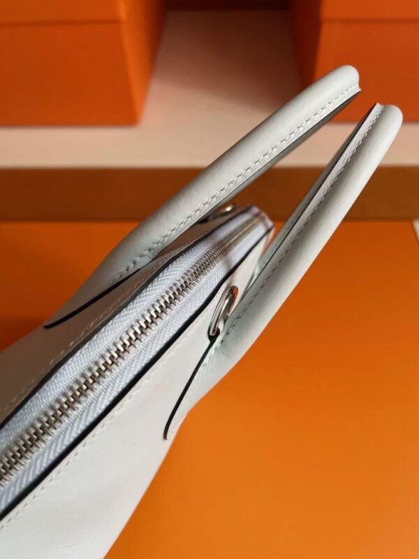 mmexport1750843564577-769x1024-1 H Factory Bags Mini Bolide Swift Leather Light Blue Silver Hardware 18cm Full Handmade