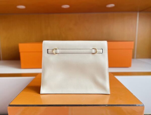 H Factory Bags Kelly Danse Swift Leather i2 Cream White Gold Hardware 22cm Full Handmade