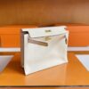 H Factory Bags Kelly Danse Swift Leather i2 Cream White Gold Hardware 22cm Full Handmade