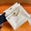 H Factory Bags Kelly Danse Swift Leather i2 Cream White Gold Hardware 22cm Full Handmade