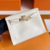 H Factory Bags Kelly Danse Swift Leather i2 Cream White Gold Hardware 22cm Full Handmade