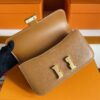 H Factory Bags Constance Epsom Leather Golden Brown Gold Hardware 23cm Full Handmade