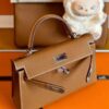 mmexport1753928861940-1024x768-1 H Factory Bags Mini Kelly Epsom Leather Golden Brown Silver Hardware 19cm Full Handmade