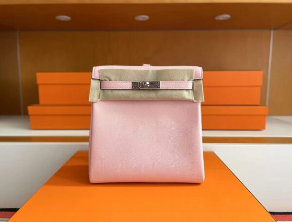 H Factory Bags Kelly Ado Togo Leather Light Purple Pink Silver Hardware 22cm Full Handmade Phw