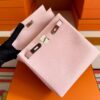 H Factory Bags Kelly Ado Togo Leather Light Purple Pink Silver Hardware 22cm Full Handmade Phw