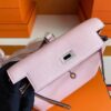 H Factory Bags Kelly Ado Togo Leather Light Purple Pink Silver Hardware 22cm Full Handmade Phw