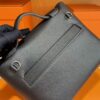 H Factory Bags Mini Kelly 2424 Evercolor Leather Black Silver Hardware 21cm Full Handmade