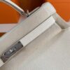 H Factory Bags Kelly Togo Leather Cream White Silver Hardware 32cm Full Handmade