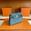 mmexport1754557487675-1024x794-1 H Factory Bags Mini Kelly Epsom Leather Denim Blue Silver Hardware 19cm Full Handmade