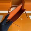 H Factory Bags Mini Kelly Epsom Leather Orange Gold Hardware 19cm Full Handmade