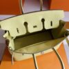 H Factory Bags Birkin Togo Leather 1Z Yellow Silver Hardware 25cm Full Handmade